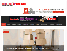 Tablet Screenshot of collegexperience.net